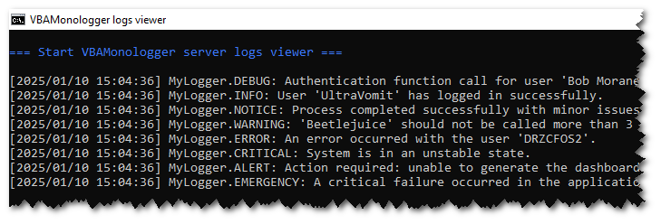 VBAMonologger-output-WindowsConsole-with-no-colors.png