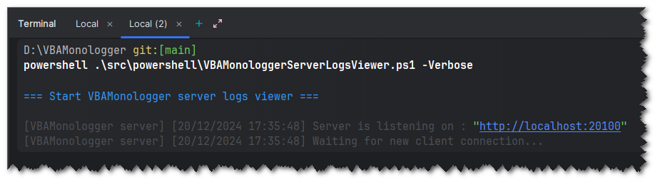 VBAMonologgerServerLogsViewer-start-server.png